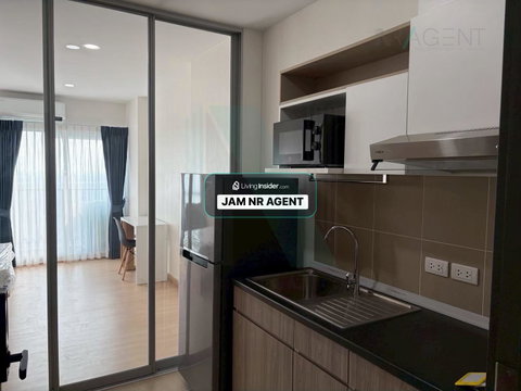 For Rent Condo SUPALAI VERANDA SUKHUMVIT 117 Building , Floor 32,1 bed room, Room size 31 sqm