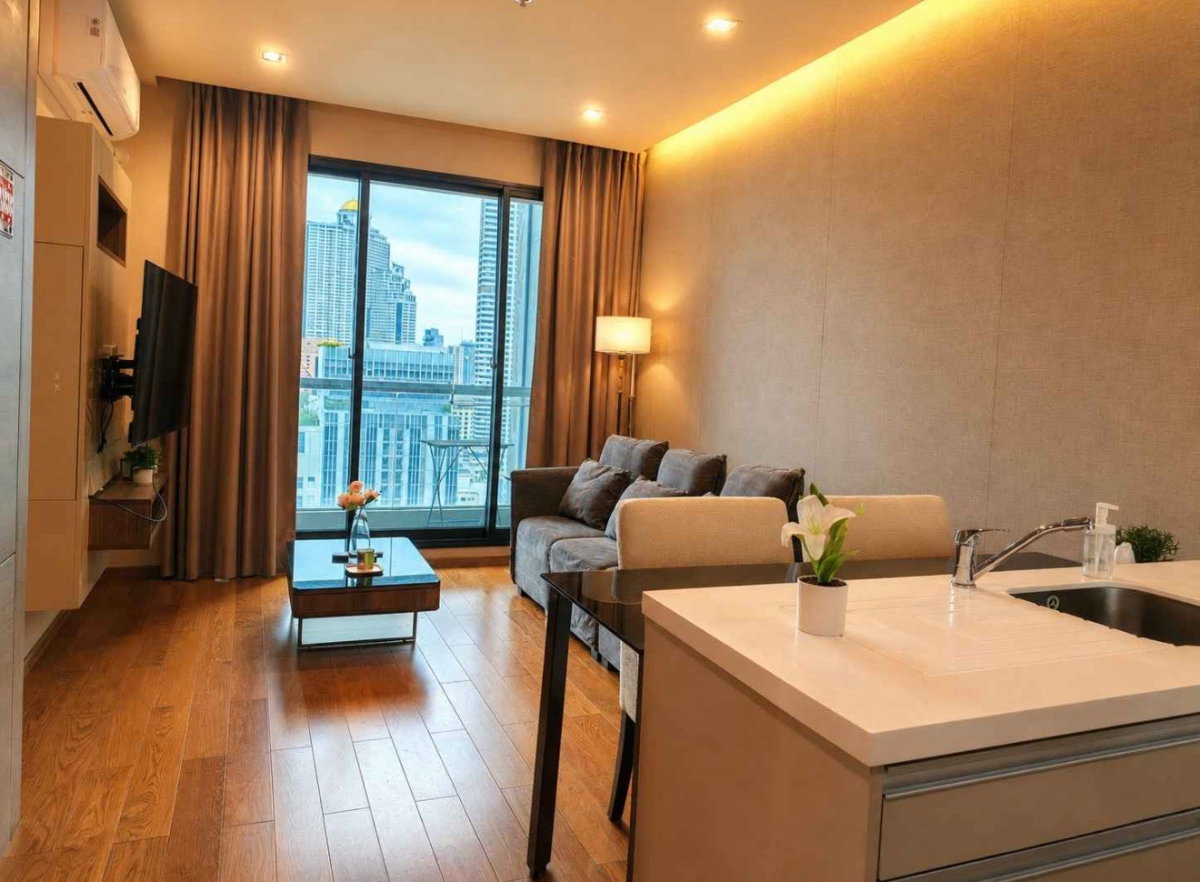 รูป ✨ ให้เช่า The Address Sathorn ห้อง 1 ห้องนอน ขนาด 46 ตร.ม. ชั้นสูง พร้อมเข้าอยู่ - รูปที่ 2/9