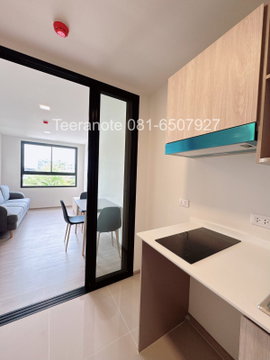 New, ready-to-move-in condo near BTS Bearing; pet-friendly. Combined unit, size 50.67 sq.m., priced at 3.99 million Baht.