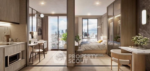 Pet-Friendly 1-BR High-Floor Maru Chula Near MRT Hua Lamphong (ID 3173609)