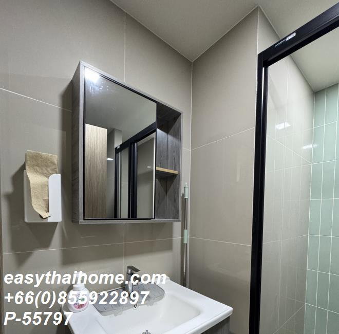 รูป P-55797 ให้เช่า THE MUVE Bangna | ห้องสตูดิโอ เฟอร์นิเจอร์ครบ | ใกล้ MRT ศรีเอี่ยม | พร้อมเข้าอยู่ 📞 Line ID: @easythaihome | 085-592-2897 - รูปที่ 9/11