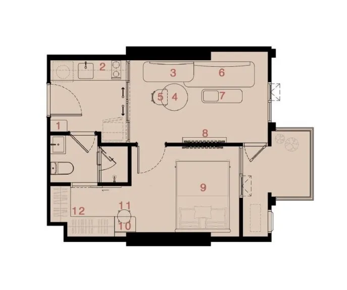 picture 1 Bedroom Condo for sale at Reference Ekkamai  5829812 - 6/8
