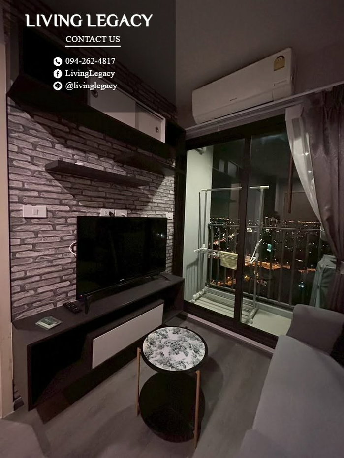 รูป TJJK9G เช่าด่วน คอนโด Rich Park @ Triple Station 29 ตร.ม. ชั้น 33 | 1 นอน 1 น้ำ | 14,000 บาท/เดือน | LINE: @livinglegacy - รูปที่ 2/10