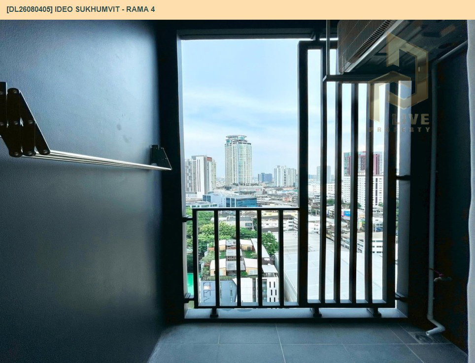 รูป DL26080405 ให้เช่าคอนโด ไอดีโอ สุขุมวิท - พระราม 4 (IDEO Sukhumvit - Rama 4) ใกล้ - พร้อมเข้าอยู่ โทรด่วน 0653619502 LineID @952jdxxk - รูปที่ 7/8