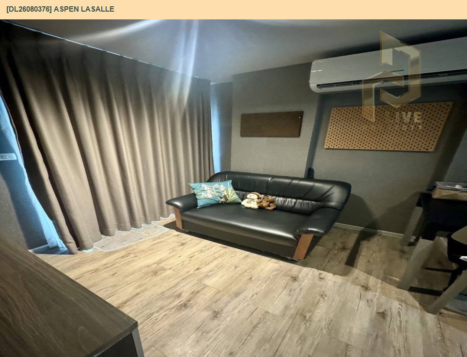 รูป DL26080376 ให้เช่าคอนโด เอสเพน ลาซาล เฟส เอ (Aspen Lasalle Phase A) ใกล้ MRT ศรีลาซาล พร้อมเข้าอยู่ โทรด่วน 0653619502 LineID @952jdxxk - รูปที่ 2/6