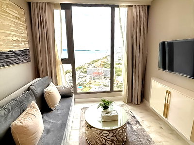 คอนโดให้เช่า : Condo for Rent Copacabana Beach Jomtien 1Bed Sea View