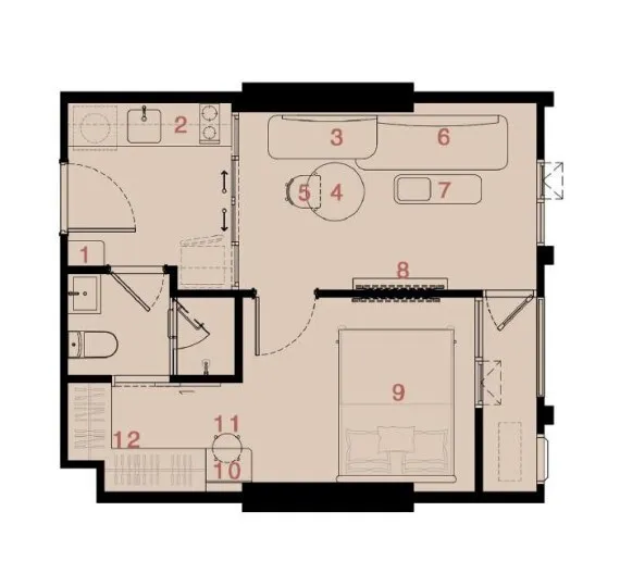 picture 1 Bedroom Condo for sale at Reference Ekkamai  5829812 - 4/8