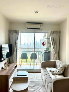 For Rent Condo LUMPINI PARK RAMA 9 - RATCHADA Building B, Floor 22,1 bed room, Room size 30 sqm