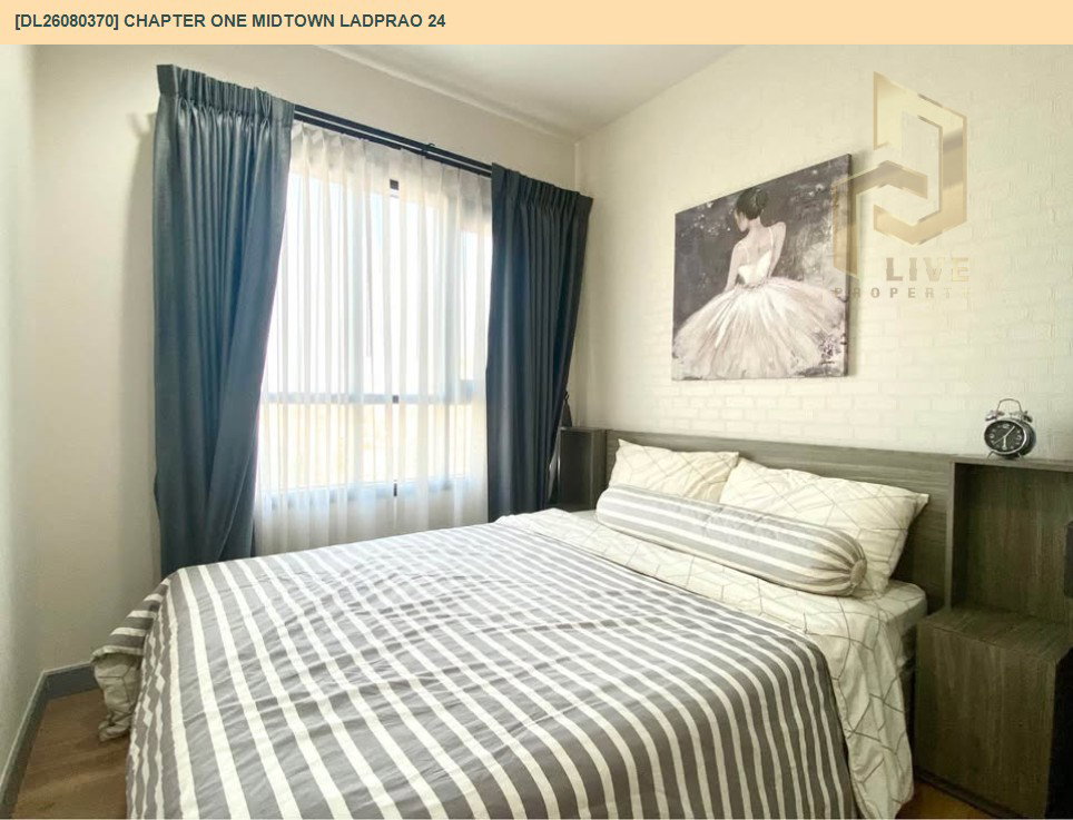 รูป DL26080370 ให้เช่าคอนโด แชปเตอร์ วัน มิดทาวน์ ลาดพร้าว 24 (Chapter One Midtown Ladprao 24) ใกล้ MRT ลาดพร้าว พร้อมเข้าอยู่ โทรด่วน 0614453194 LineID @952jdxxk - รูปที่ 5/8