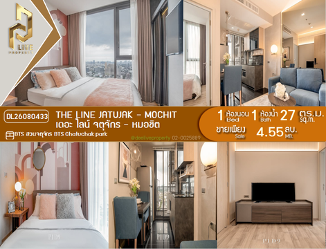 DL26080433 Condo for sale, THE LINE Jatujak - Mochit near BTS Chatuchak park, ready to move in, call urgently 0638692663 LineID @952jdxxk