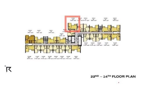 30th-Floor 1-BR At The Line Sukhumvit 101, 100m To BTS Punnawithi (ID 3174133)