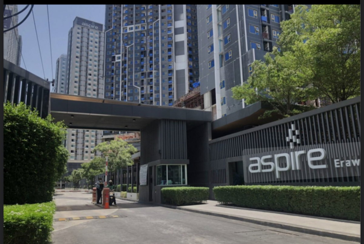 รูป ให้เช่า แอสปาย เอราวัณ Aspire Erawan one bed plus ห้องมุม เฟอร์ไฟฟ้าครบ มีเครื่องซักผ้า - รูปที่ 8/8