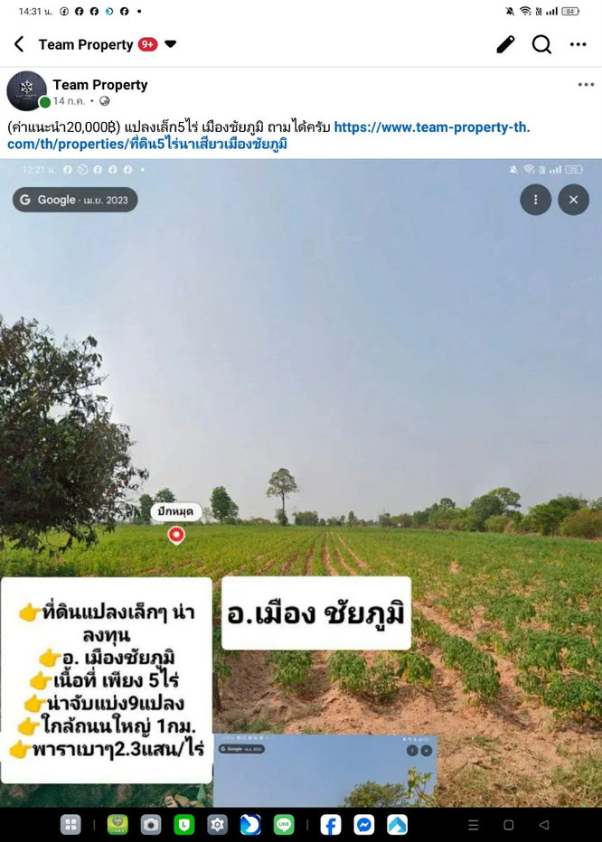 รูป ที่ดิน5ไร่ อ.เมืองชัยภูมิ ราคาถูก - รูปที่ 1/1