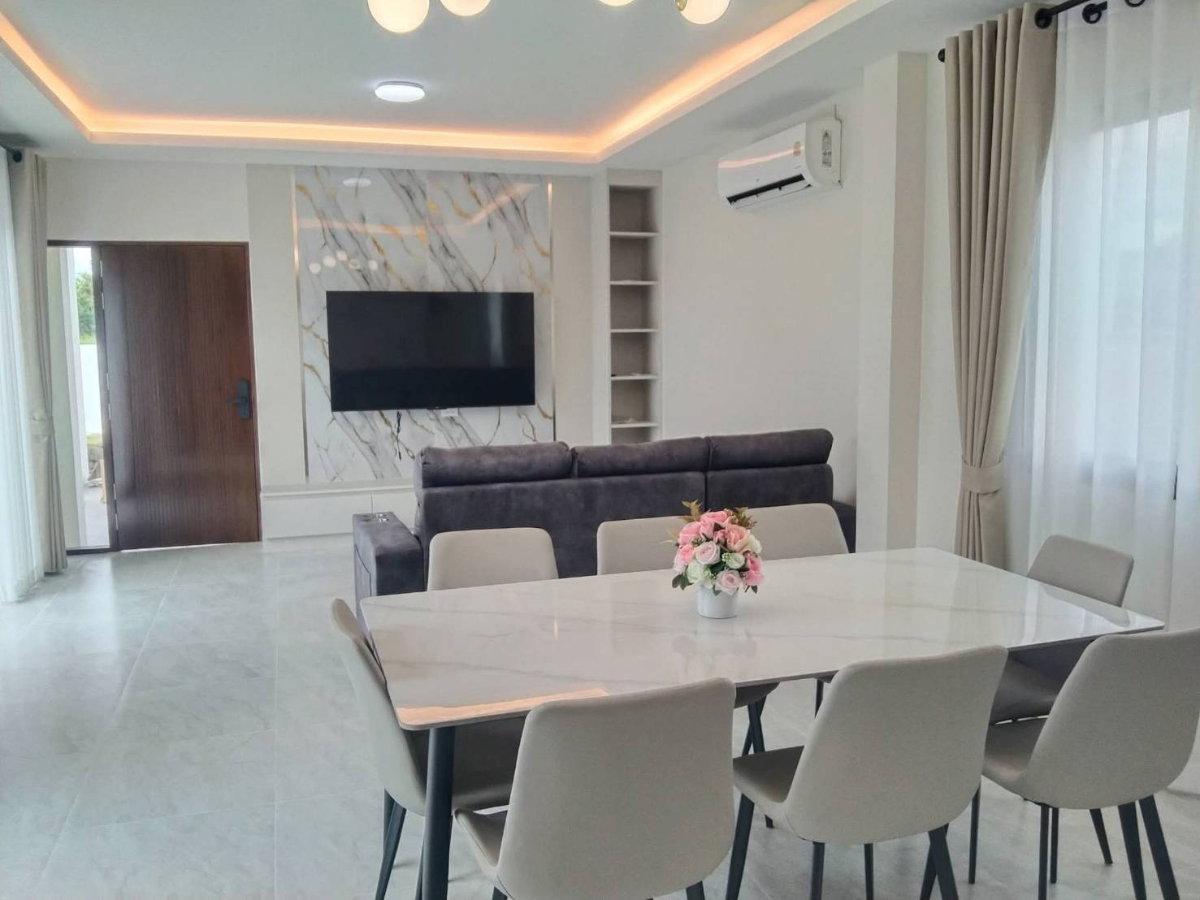 รูป ขาย Private Pool Villa สร้างใหม่ นอกโครงการ พิกัดสันทราย เชียงใหม่ ใกล้เซ็นทรัลเฟสติวัล (H568) T.0946511456 - รูปที่ 6/17