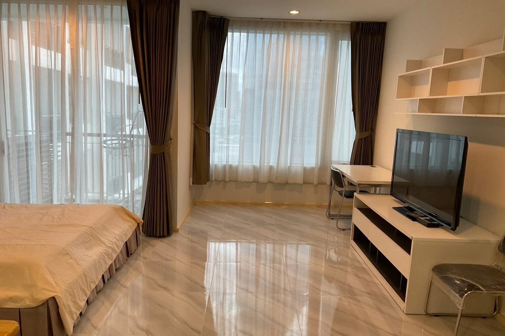picture For Rent !! Villa Ratchathewi, Studio room, 1 bathroom, Spacious room, high floor 15++, nice view !! Code C20230106442 furnished, ready to move in📣📣 - 3/5