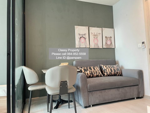 *** Condo for rent : Life Asoke Nice decorated  High floor Fully furnished near MRT Phetchaburi &Airport Link Makkasan 17,000 Baht only🔥🔥🔥***