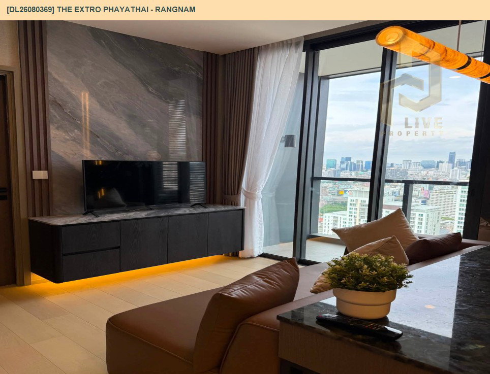 รูป DL26080369 ให้เช่าคอนโด ดิ เอ็กซ์โทร พญาไท - รางน้ำ (THE EXTRO Phayathai - Rangnam) ใกล้ - พร้อมเข้าอยู่ โทรด่วน 0614453194 LineID @952jdxxk - รูปที่ 2/6