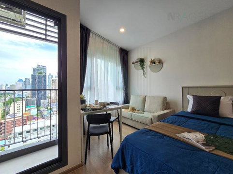 🎉 For Rent Condo LIFE RAMA 4 - ASOKE Building 1, Floor 15,Studio, Room size 27 sqm