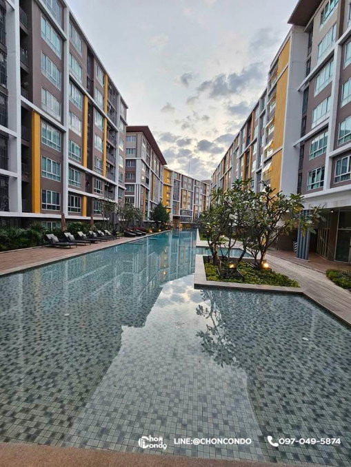 รูป DCondo ดีคอนโด ชั้น8 ตึกC --------วิวโล่ง-----***ขายพร้อมผู้เช่า***--------Tel 097-049-5874 (Line: @choncondo มี@ด้วย) - รูปที่ 15/15