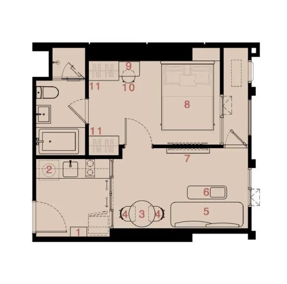picture 1 Bedroom Condo for sale at Reference Ekkamai  5829812 - 7/8