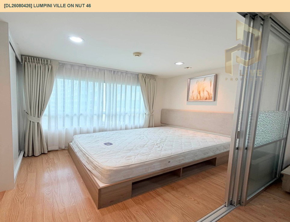 รูป DL26080426 ให้เช่าคอนโด ลุมพินี วิลล์ อ่อนนุช 46 (Lumpini Ville On Nut 46) ใกล้ BTS อ่อนนุช พร้อมเข้าอยู่ โทรด่วน 0614453194 LineID @952jdxxk - รูปที่ 3/8
