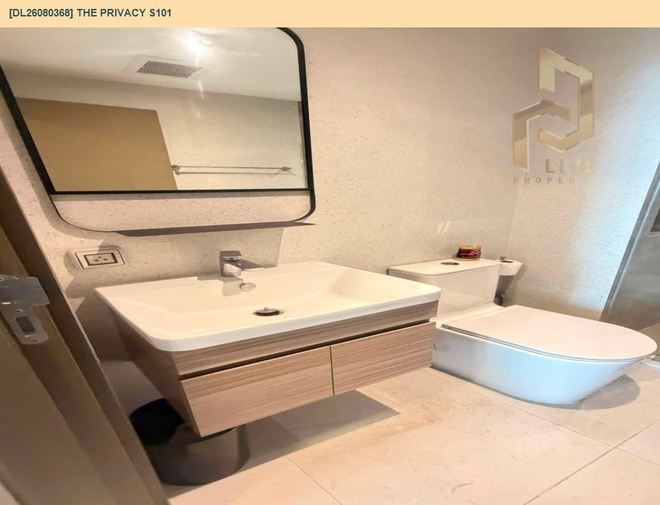 รูป DL26080368 ให้เช่าคอนโด เดอะ ไพรเวซี่ เอส 101 (THE PRIVACY S101) ใกล้ BTS ปุณณวิถี พร้อมเข้าอยู่ โทรด่วน 0653619502 LineID @952jdxxk - รูปที่ 7/9