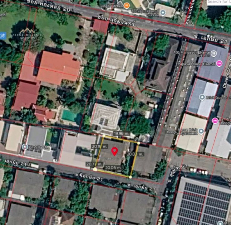 รูป 📍ขายที่ดินทำเลทอง เอกมัยฝั่งเลขคี่ (เข้าซอยเพียง 300 เมตร) แปลงสวยมาก 102 ตรว. หน้ากว้าง 20 เมตร   - รูปที่ 8/8