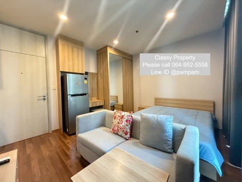 Condo for rent : Noble Revolve Ratchada2 Studio Nice decorated High floor Fully furnished near MRT Cultural Centre 13,500 baht only 🔥🔥🔥