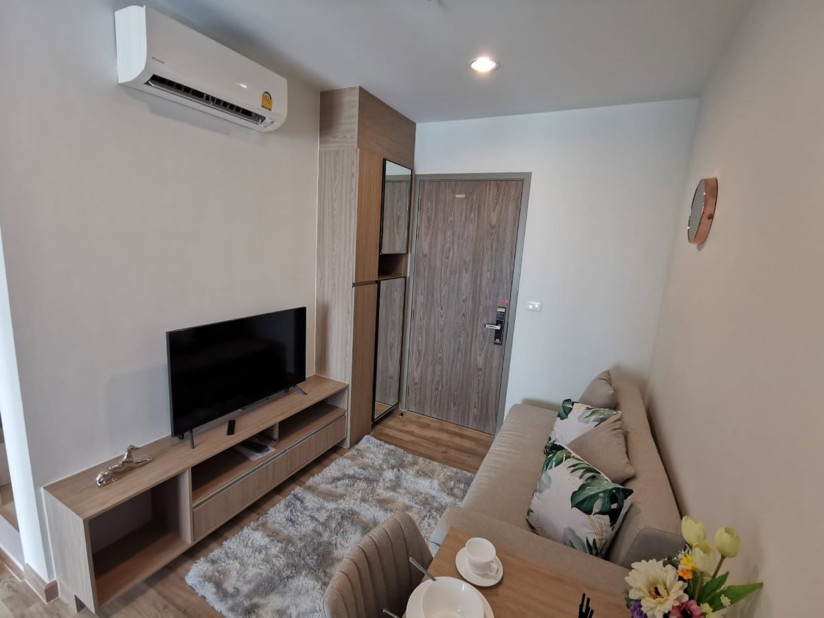 picture Condo for RENT : Nich Mono Sukhumvit Baring 𝐒𝐢𝐳𝐞 : 28 sqm. 1 Bedroom /1 Bathroom /Unblocked view 𝐅𝐥𝐨𝐨𝐫 : 32nd ✅Fully furnished - 4/15