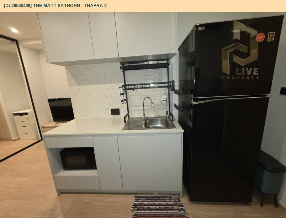 รูป DL26080406 ให้เช่าคอนโด เดอะ แมทท์ สาทร - ท่าพระ 2 (The Matt Sathorn - Thapra 2) ใกล้ - พร้อมเข้าอยู่ โทรด่วน 0614453194 LineID @952jdxxk - รูปที่ 3/7