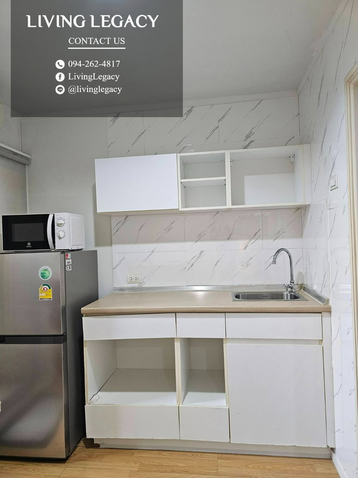 รูป TJJG11 เช่าด่วน คอนโด Lumpini Place Srinakarin - Huamark Station 26 ตร.ม. | 1 นอน 1 น้ำ | ชั้น 6 | 10,500 บาท/เดือน | LINE: @livinglegacy - รูปที่ 7/8
