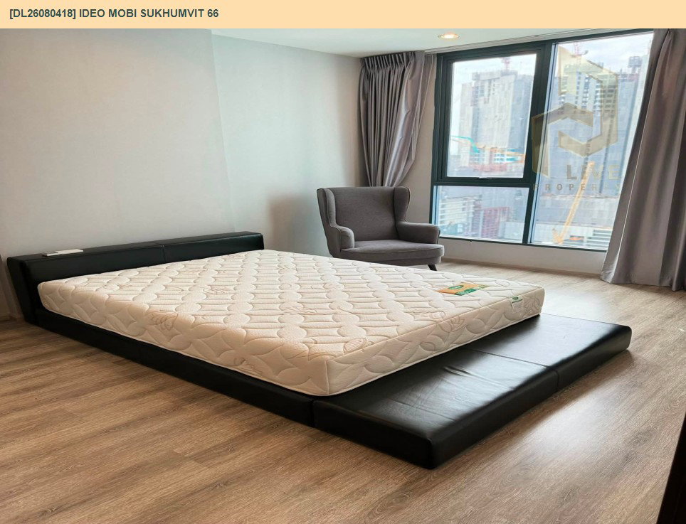 รูป DL26080418 ให้เช่าคอนโด ไอดีโอ โมบิ สุขุมวิท 66 (IDEO Mobi Sukhumvit 66) ใกล้ BTS อุดมสุข พร้อมเข้าอยู่ โทรด่วน 0638692663 LineID @952jdxxk - รูปที่ 11/12