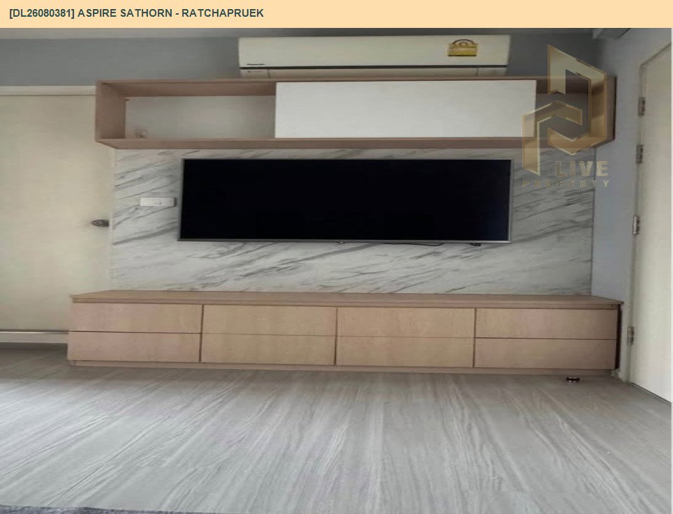 รูป DL26080381 ให้เช่าคอนโด แอสปาย สาทร - ราชพฤกษ์ (Aspire Sathorn - Ratchapruek) ใกล้ BTS บางหว้า พร้อมเข้าอยู่ โทรด่วน 0653619502 LineID @952jdxxk - รูปที่ 4/6