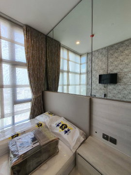 🏷️ P-9843 | The Line Sukhumvit 101 : High Ceiling Fully Furnished Unit Near BTS Punnawithi 15,000 THB | Line ID: @easycondoplus | 099-229-6397