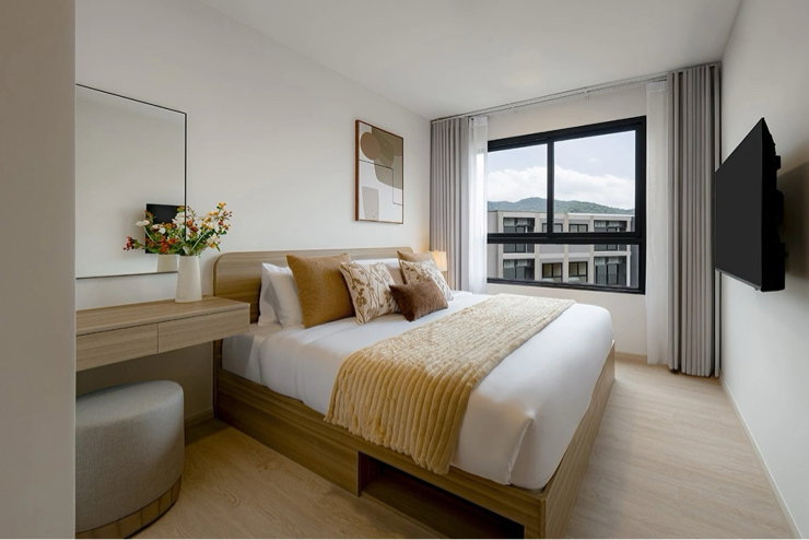 รูป 🐶🐱 THE BASE Cherngtalay | 2 Bedroom ✨ คอนโด 2 ห้องนอน เลี้ยงสัตว์ได้! - รูปที่ 2/5