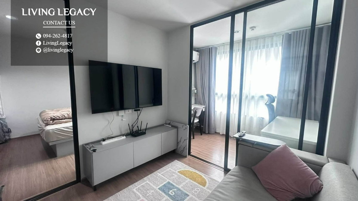 รูป TJJ9YQ เช่าด่วน คอนโด Niche Mono Rama 9 35 ตร.ม. | ชั้น 6 | 1 นอน 1 น้ำ | 15,000 บาท/เดือน | LINE: @livinglegacy - รูปที่ 3/10