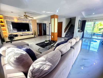 เช่าบ้านเดี่ยว ชลบุรี : Pool Villa for Rent Siam Country Club 3Bedroom Pet Friendly