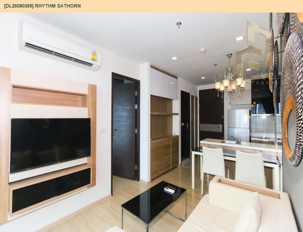 รูป DL26080365 ให้เช่าคอนโด ริธึ่ม สาทร (Rhythm Sathorn) ใกล้ BTS สะพานตากสิน พร้อมเข้าอยู่ โทรด่วน 0638692663 LineID @952jdxxk - รูปที่ 3/6