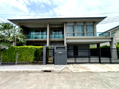 Houses for rent : Detached House for Rent at The Palm Bangna-Wongwaen | Corner Unit, Private First Alley, 5 Beds, Fully Furnished, Ready to Move in!