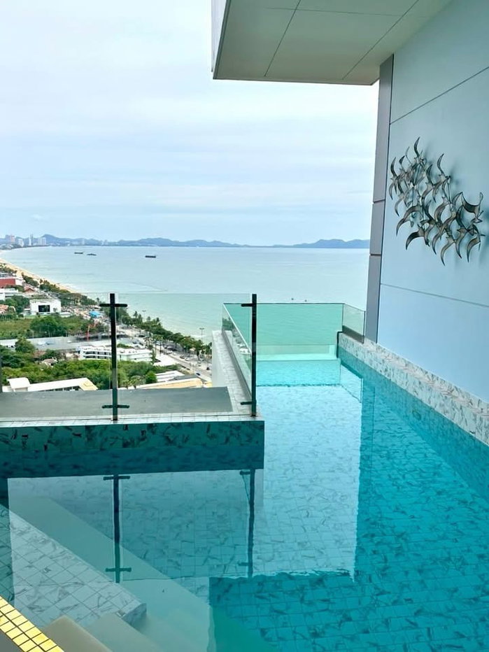 รูป Condo for Rent in Jomtien – Jomtien Beach | 1 Bedroom Panoramic Sea View High Floor(CPT090) - รูปที่ 8/8