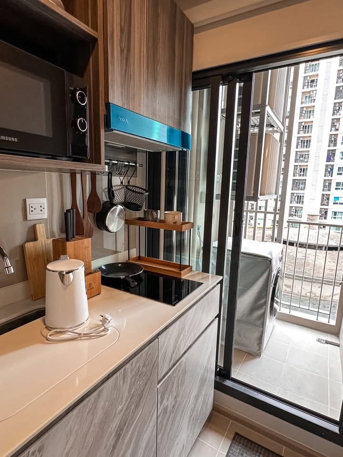 รูป ห้องใหม่🎯🎯แอสปาย อ่อนนุช สเตชั่น🎯🎯  สไตล์ Cozy Modern โทนไม้อบอุ่น - รูปที่ 5/7