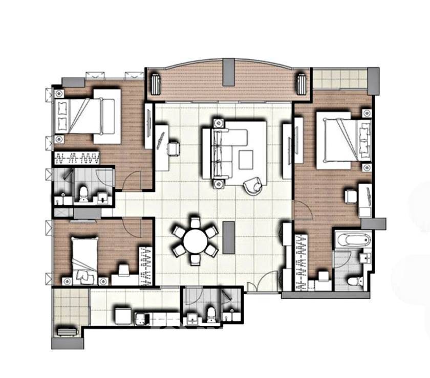 picture 28th-Floor 3-BR At Supalai Oriental Sukhumvit 39, MRT Phetchaburi (ID 3179937) - 10/16