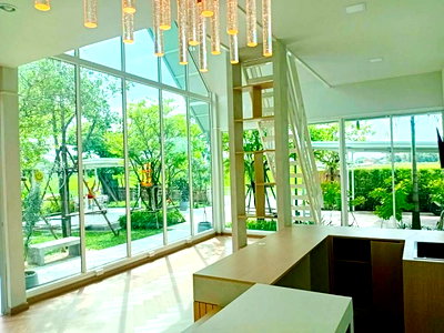 เช่าบ้านเดี่ยว โลตัส นอร์ธ ราชพฤกษ์ : ถนนราชพฤกษ์ 345 ใกล้โรบินสัน ราชพฤกษ์ 150 ม บ้านพักสไตล์รีสอร์ท 4 หลัง 4นอน 4น้ำ  200ตร.ว. 800ตร.ม.