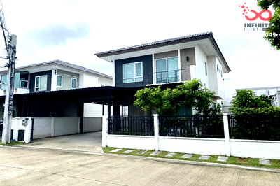 บ้านเดี่ยว โรงเรียนนานาชาติเด่นหล้า : ขายบ้านเดี่ยว 2 ชั้น 55 ตร.ว. เซนโทร ชัยพฤกษ์ - แจ้งวัฒนะ 1 ถนน 345