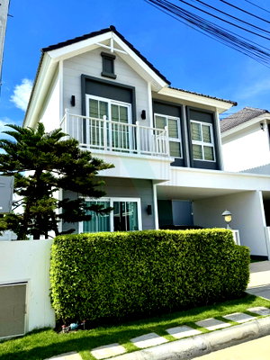 บ้านเดี่ยวให้เช่า : 📌 ให้เช่าบ้านแฝด 2 ชั้น สิวารมณ์ เนเจอร์พลัส 2 สุขุมวิท-บางปู 3 ห้องนอน 3 ห้องน้ำ