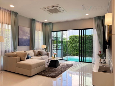 📌 For Rent 2-story House NANTAWAN RAMA 9 NEW KRUNGTHEPKREETHA 4 bedroom 5 bathroom