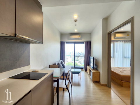 For rent Whizdom Connect near BTS Punnawithi, fully furnished @17,000 Baht.