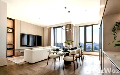 Condos for rent : Luxury 3-Bedroom Condo for Rent Rhythm Charoenkrung Pavillon 6669697