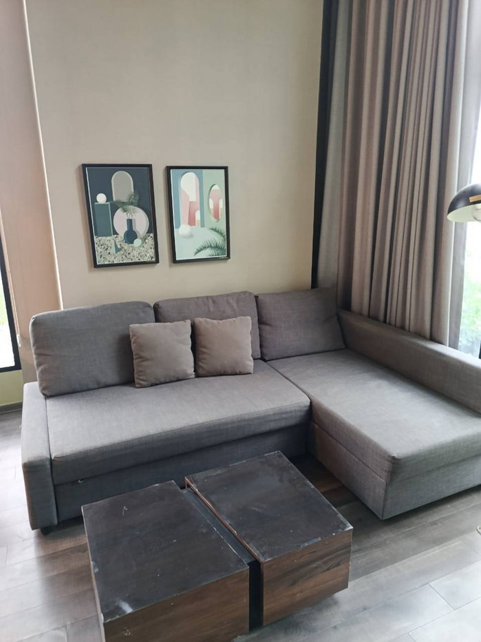 picture Condo for RENT : Knightsbridge Space Rama 9   𝐒𝐢𝐳𝐞 : 41 sqm. Duplex 1 Bed 1 Bath / City View /Corner room  𝐅𝐥𝐨𝐨𝐫 : 20th  ✅Fully furnished - 3/18