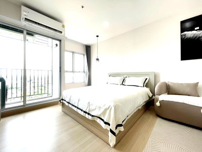 Condos for rent : PFD-08939 Condo for rent Supalai Veranda Sukhumvit 117 , studio room, fully furnished, ready to move in, near BTS Pu Chao, only 200 meters 🏙️✨